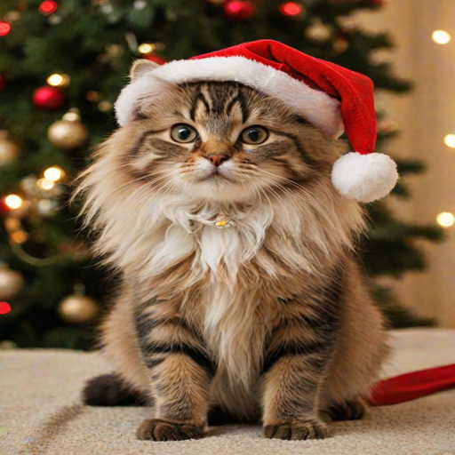 pictures of cats for christmas