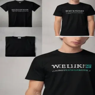 black tee shirt mockup