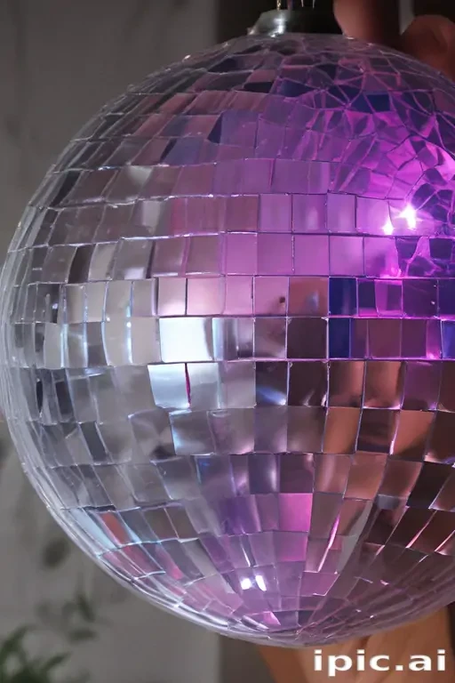 transparent disco ball