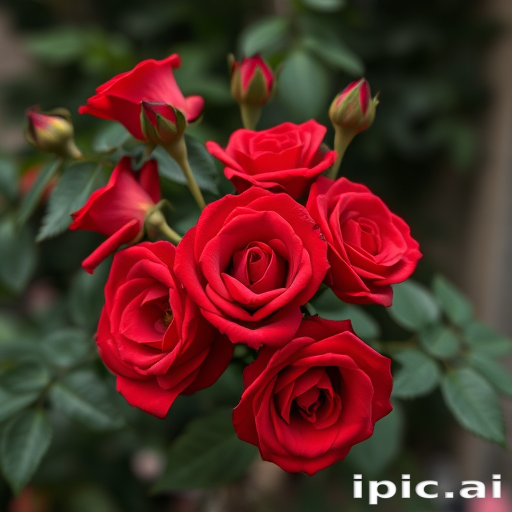 red roses aesthetic