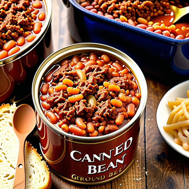 canned baked beans with ground beef