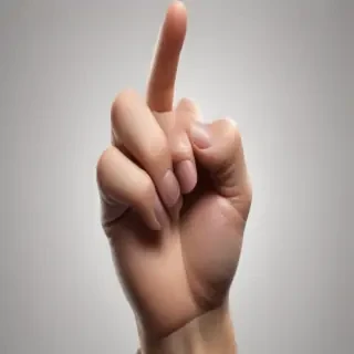 point finger png