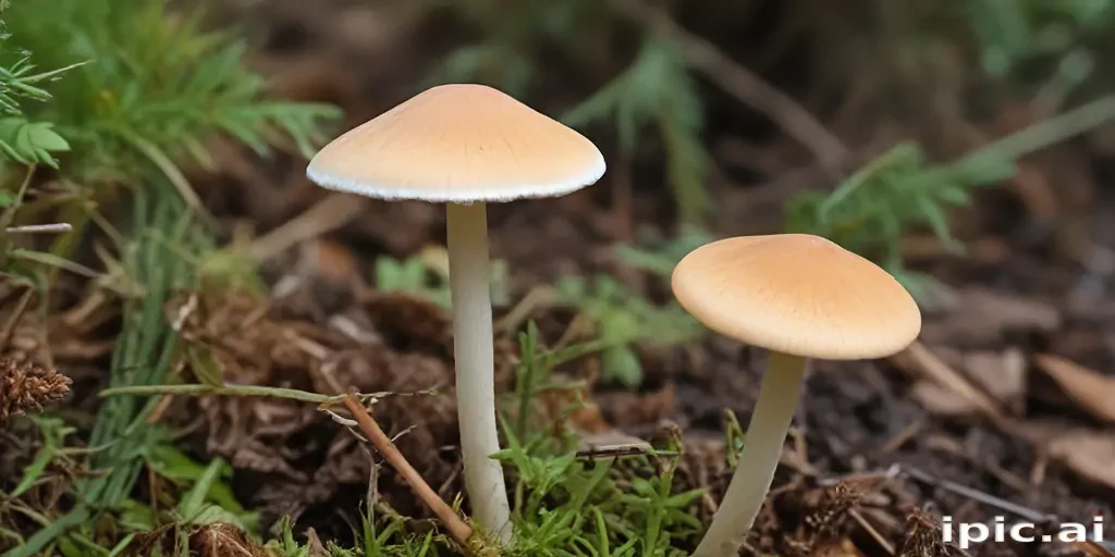 thin stemmed mushroom