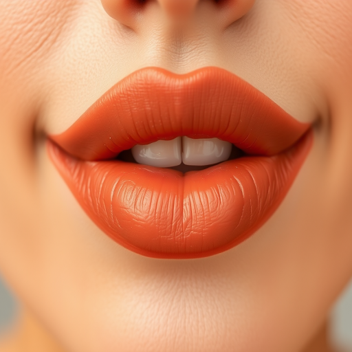 Matte terracotta lips with a warm, earthy tone, perfectly suited for a natural and sun-kissed appearance, enhancing the lips' natural beauty