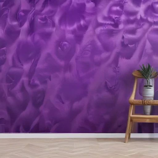 Vibrant Purple Wall Texture Creating a Bold and Modern Interior Design