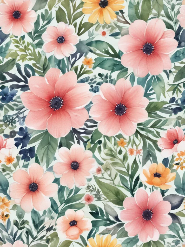 watercolor flower background