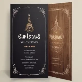 christmas card template psd
