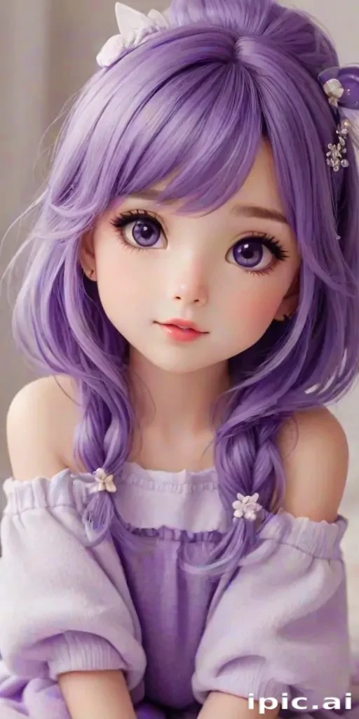 purple cute