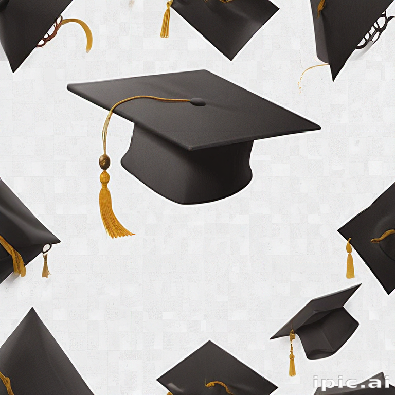 Celebrating Academic Achievement with a Collection of Graduation Caps