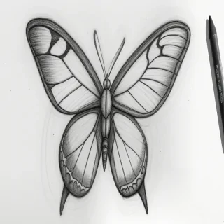 buttergly drawing