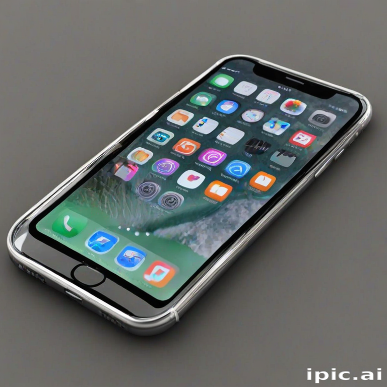 iphone with transparent background