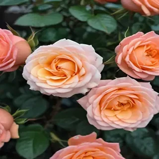 roses in background