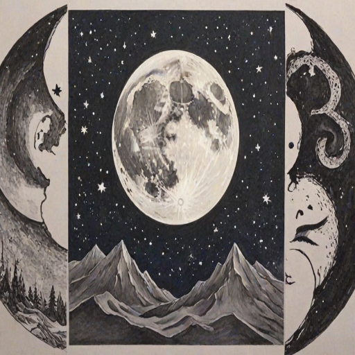 aesthetic moon drawings