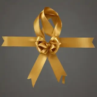 gold ribbon png