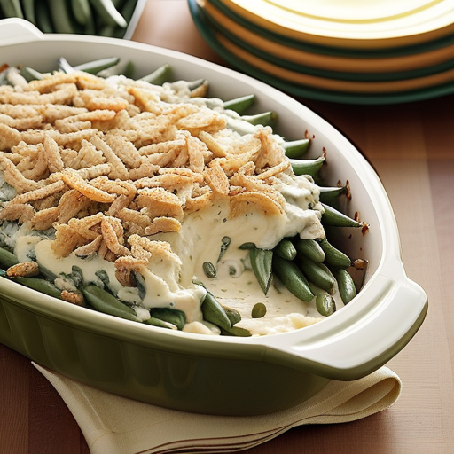green bean casserole with cream cheese
