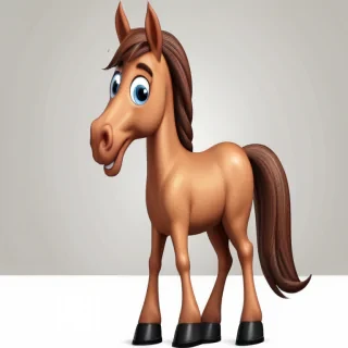 image of a cartoon horse