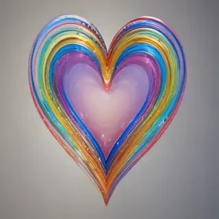 rainbow heart png