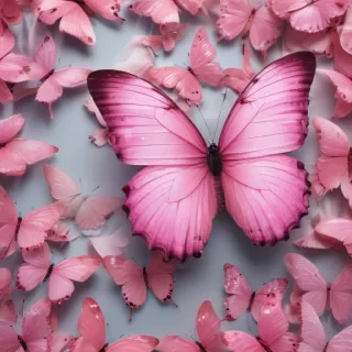 images of pink butterflies