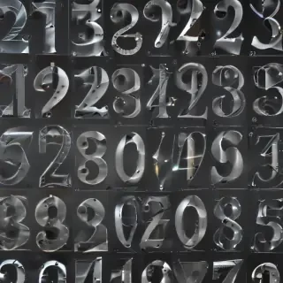 transparent numbers