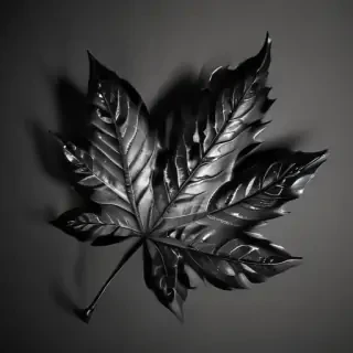 black and white clipart leaf