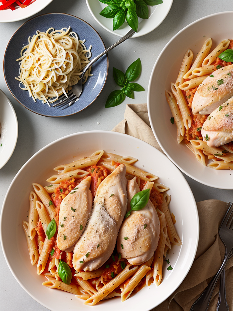 penne alla vodka with chicken recipe