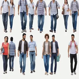 people walking png