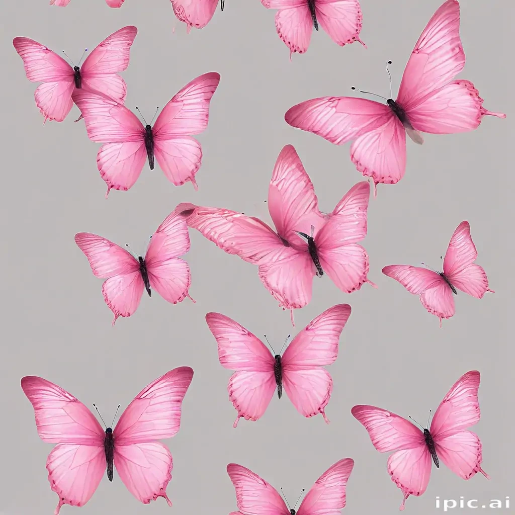 pink butterflies png