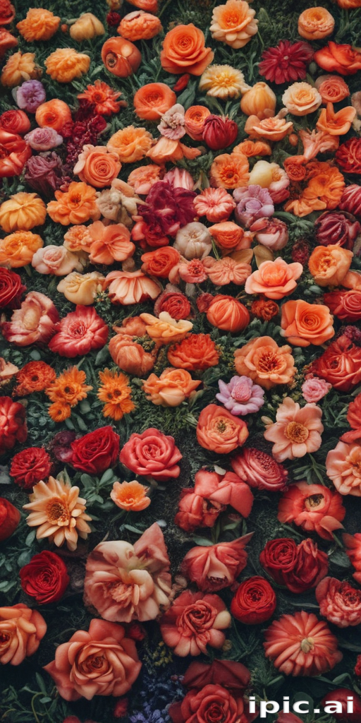 A Vibrant Display of Colorful Flowers in a Beautiful Floral Arrangement.