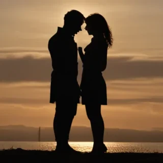 couple silhouette