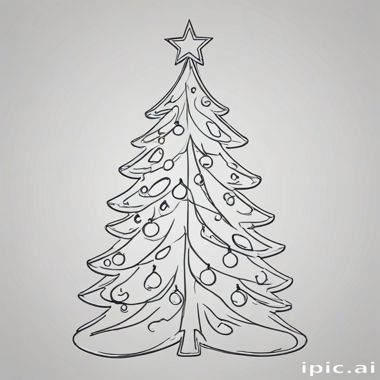 christmas outline
