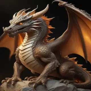 cartoon drawing of a dragon