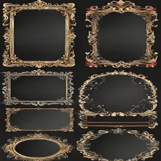 christmas clip art frames