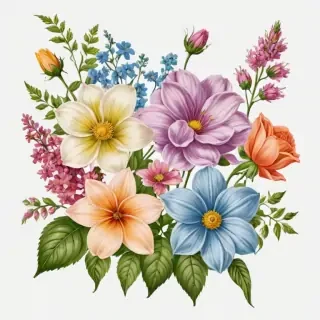 clipart transparent background flowers