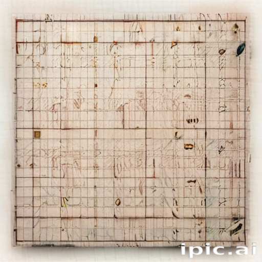 Abstract Grid Design Featuring Intricate Patterns and Textures in ...