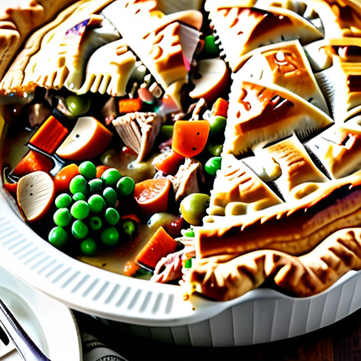 dad's leftover turkey pot pie