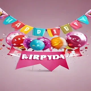 happy birthday banner png