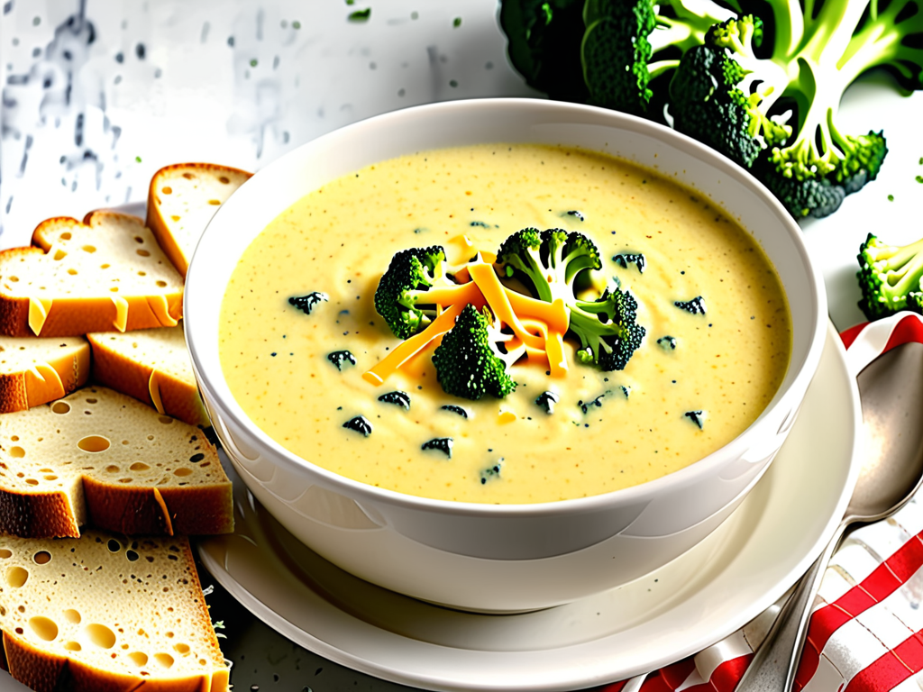 what to eat with broccoli cheddar soup