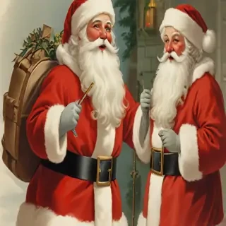 vintage santa images