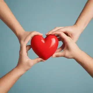 heart hands clipart