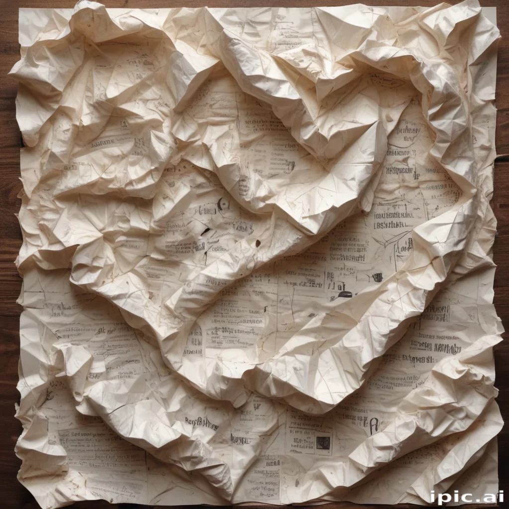 crumpled paper overlay