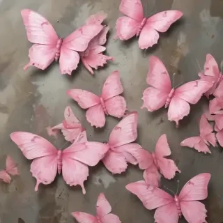 pink butterflies png