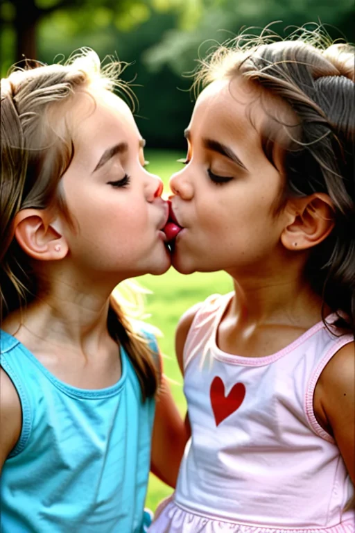 2 girls kissing