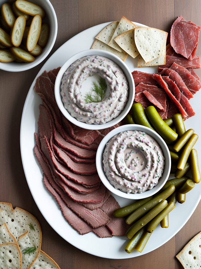 dried beef dip with dill pickles
