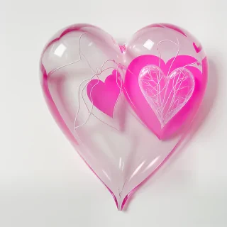 aesthetic transparent heart