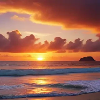 sunset wallpaper beach