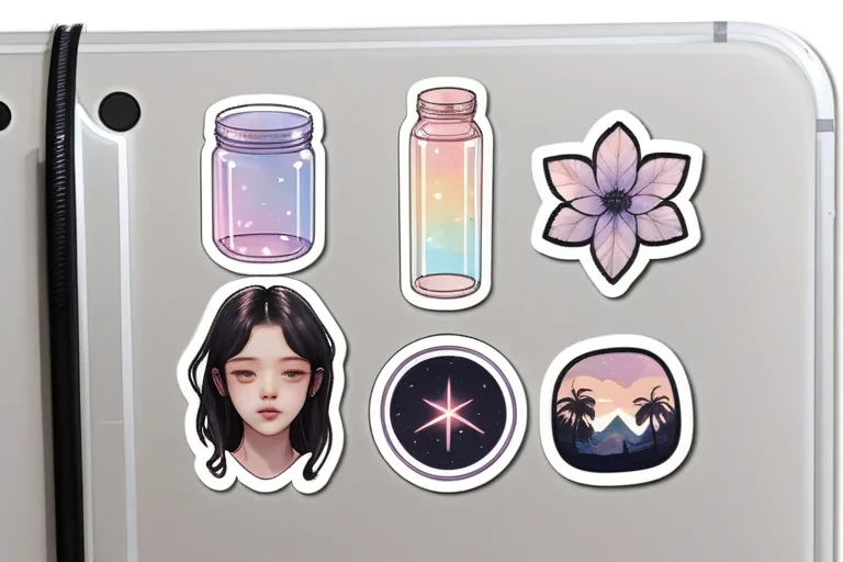 transparent aesthetic stickers