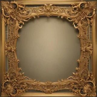 gold border transparent