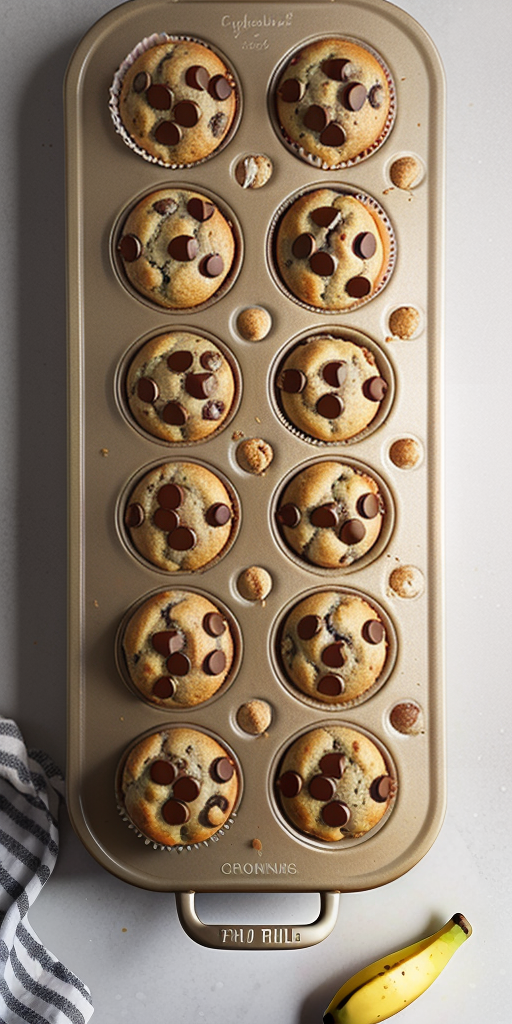 gf banana choc chip muffins