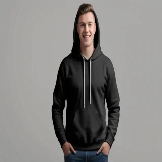 black hoodie mockup