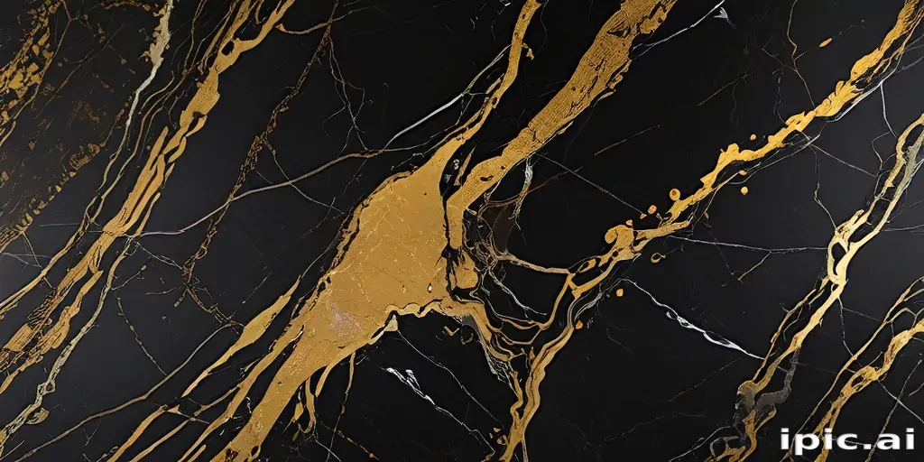 black and gold marble background